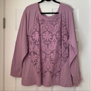 Lane Bryant Damask Top 26/28